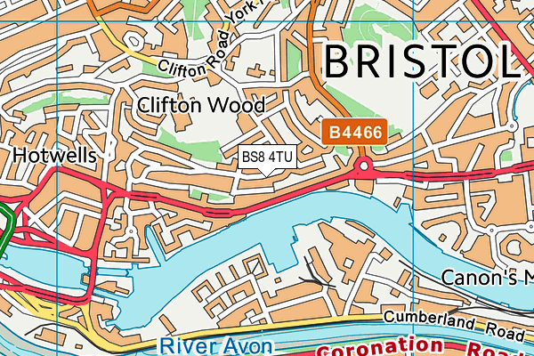 BS8 4TU map - OS VectorMap District (Ordnance Survey) BS8 4TU map - OS VectorMap District (Ordnance Survey)