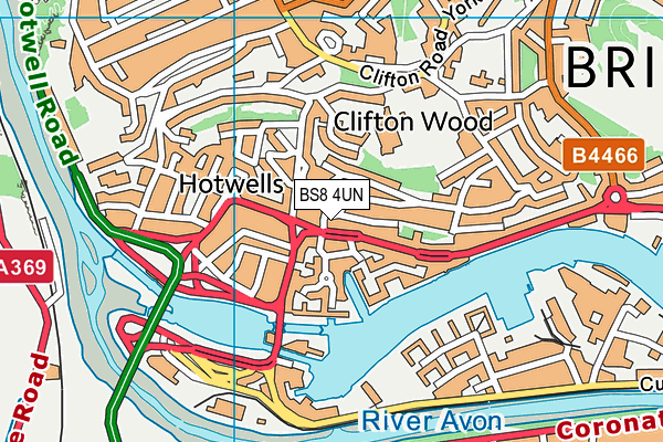 BS8 4UN map - OS VectorMap District (Ordnance Survey) BS8 4UN map - OS VectorMap District (Ordnance Survey)
