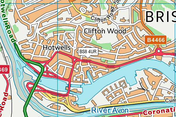 BS8 4UR map - OS VectorMap District (Ordnance Survey) BS8 4UR map - OS VectorMap District (Ordnance Survey)