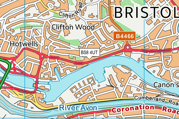BS8 4UT map - OS VectorMap District (Ordnance Survey) BS8 4UT map - OS VectorMap District (Ordnance Survey)