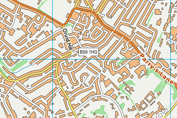 BS9 1HG map - OS VectorMap District (Ordnance Survey) BS9 1HG map - OS VectorMap District (Ordnance Survey)