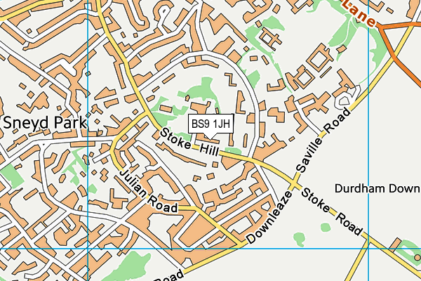 BS9 1JH map - OS VectorMap District (Ordnance Survey) BS9 1JH map - OS VectorMap District (Ordnance Survey)