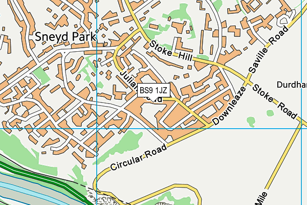 BS9 1JZ map - OS VectorMap District (Ordnance Survey) BS9 1JZ map - OS VectorMap District (Ordnance Survey)