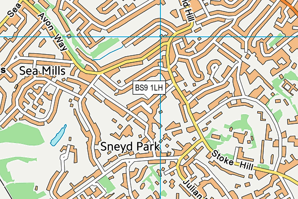BS9 1LH map - OS VectorMap District (Ordnance Survey) BS9 1LH map - OS VectorMap District (Ordnance Survey)