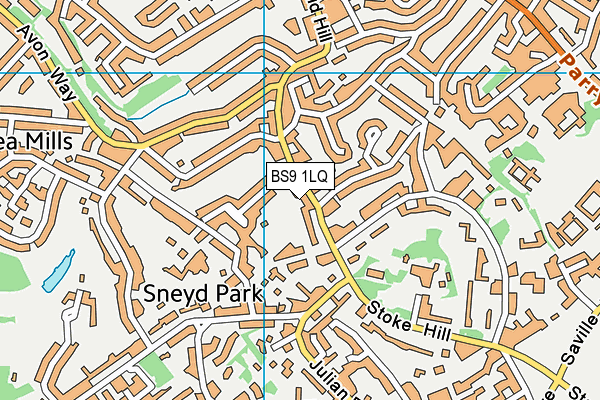 BS9 1LQ map - OS VectorMap District (Ordnance Survey) BS9 1LQ map - OS VectorMap District (Ordnance Survey)