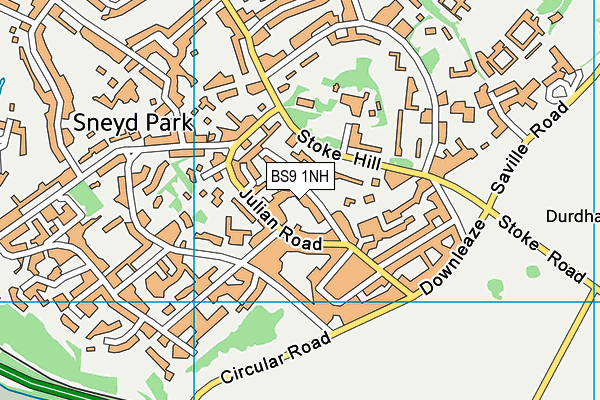 BS9 1NH map - OS VectorMap District (Ordnance Survey) BS9 1NH map - OS VectorMap District (Ordnance Survey)