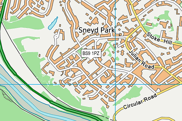 BS9 1PZ map - OS VectorMap District (Ordnance Survey) BS9 1PZ map - OS VectorMap District (Ordnance Survey)