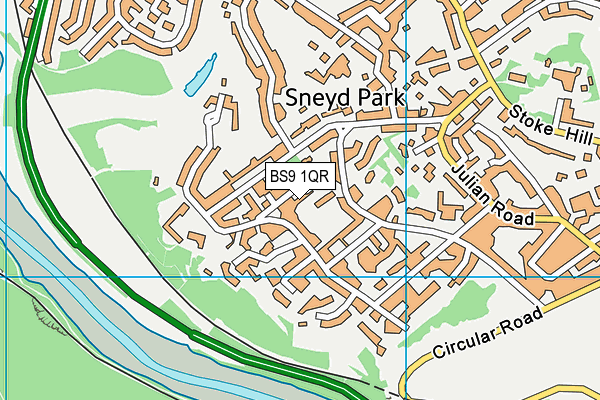 BS9 1QR map - OS VectorMap District (Ordnance Survey) BS9 1QR map - OS VectorMap District (Ordnance Survey)