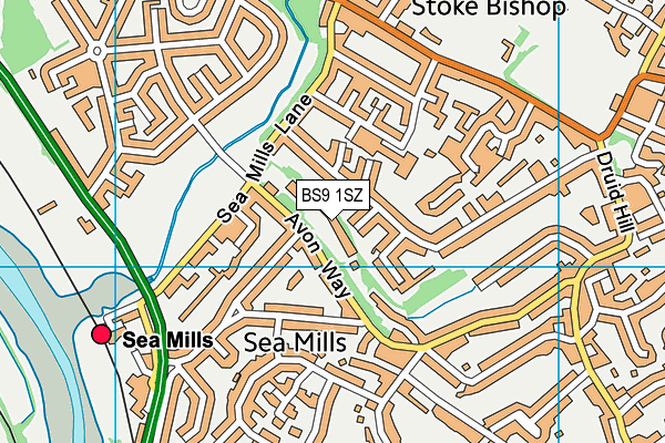 BS9 1SZ map - OS VectorMap District (Ordnance Survey) BS9 1SZ map - OS VectorMap District (Ordnance Survey)