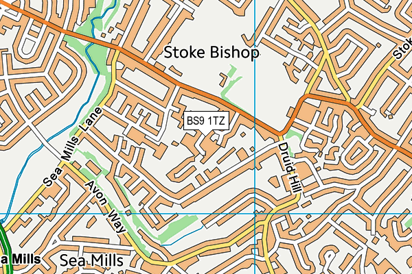 BS9 1TZ map - OS VectorMap District (Ordnance Survey) BS9 1TZ map - OS VectorMap District (Ordnance Survey)