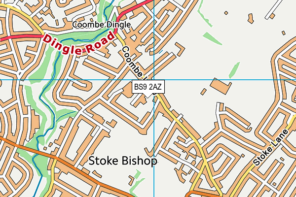 BS9 2AZ map - OS VectorMap District (Ordnance Survey) BS9 2AZ map - OS VectorMap District (Ordnance Survey)