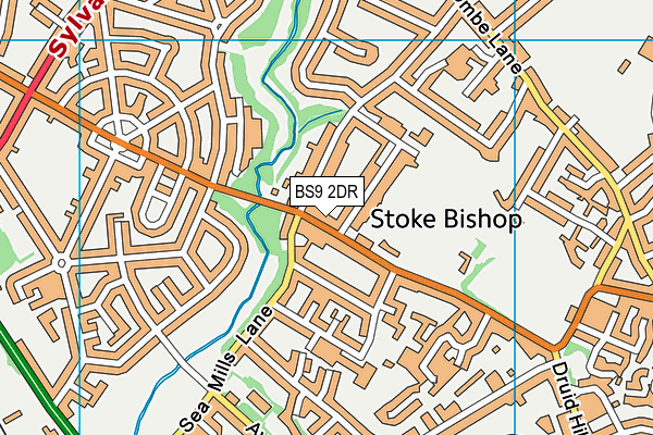BS9 2DR map - OS VectorMap District (Ordnance Survey) BS9 2DR map - OS VectorMap District (Ordnance Survey)