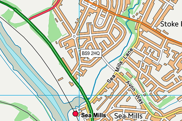 BS9 2HQ map - OS VectorMap District (Ordnance Survey) BS9 2HQ map - OS VectorMap District (Ordnance Survey)