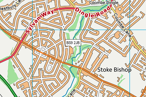 BS9 2JB map - OS VectorMap District (Ordnance Survey) BS9 2JB map - OS VectorMap District (Ordnance Survey)