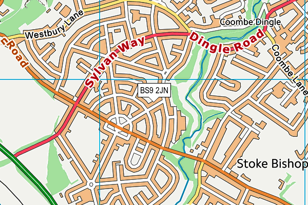 BS9 2JN map - OS VectorMap District (Ordnance Survey) BS9 2JN map - OS VectorMap District (Ordnance Survey)