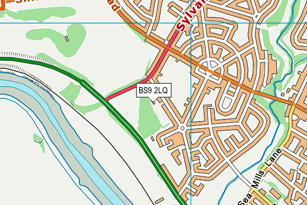 BS9 2LQ map - OS VectorMap District (Ordnance Survey) BS9 2LQ map - OS VectorMap District (Ordnance Survey)