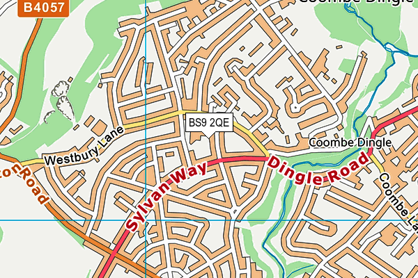 BS9 2QE map - OS VectorMap District (Ordnance Survey) BS9 2QE map - OS VectorMap District (Ordnance Survey)