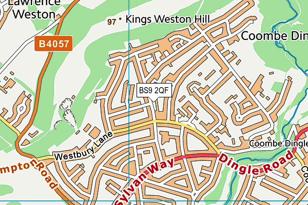 BS9 2QF map - OS VectorMap District (Ordnance Survey) BS9 2QF map - OS VectorMap District (Ordnance Survey)