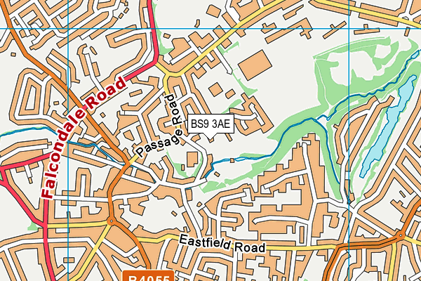 BS9 3AE map - OS VectorMap District (Ordnance Survey) BS9 3AE map - OS VectorMap District (Ordnance Survey)