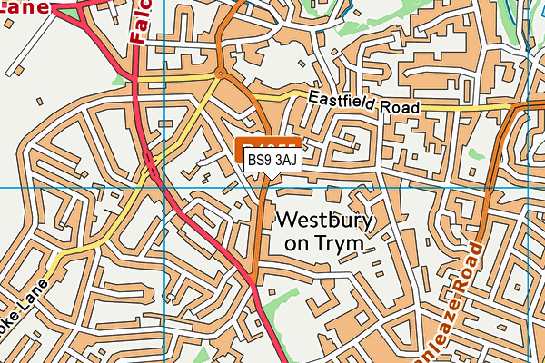 BS9 3AJ map - OS VectorMap District (Ordnance Survey) BS9 3AJ map - OS VectorMap District (Ordnance Survey)