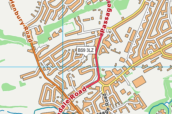 BS9 3LZ map - OS VectorMap District (Ordnance Survey) BS9 3LZ map - OS VectorMap District (Ordnance Survey)