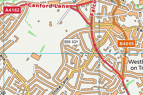 BS9 3QY map - OS VectorMap District (Ordnance Survey) BS9 3QY map - OS VectorMap District (Ordnance Survey)