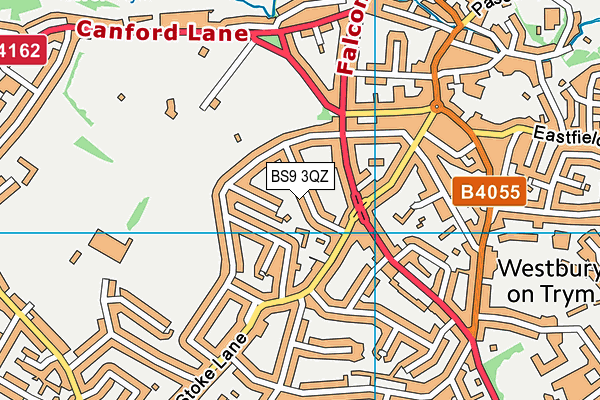 BS9 3QZ map - OS VectorMap District (Ordnance Survey) BS9 3QZ map - OS VectorMap District (Ordnance Survey)