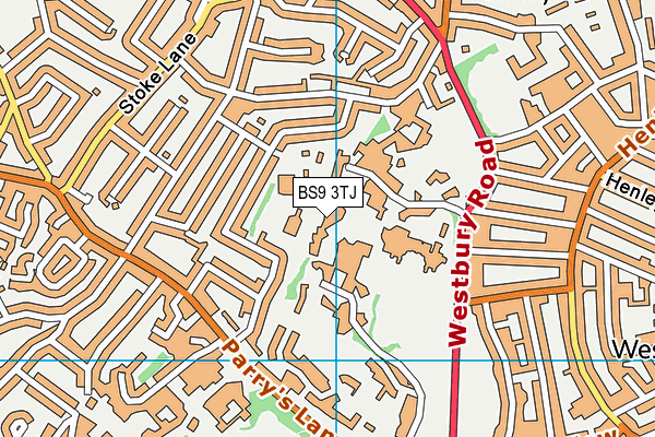 BS9 3TJ map - OS VectorMap District (Ordnance Survey) BS9 3TJ map - OS VectorMap District (Ordnance Survey)