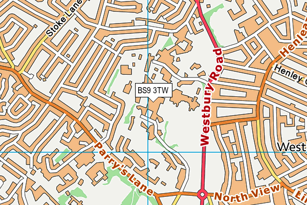 BS9 3TW map - OS VectorMap District (Ordnance Survey) BS9 3TW map - OS VectorMap District (Ordnance Survey)