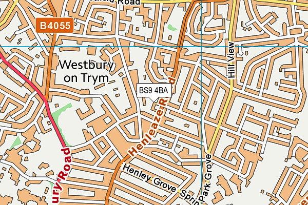 BS9 4BA map - OS VectorMap District (Ordnance Survey) BS9 4BA map - OS VectorMap District (Ordnance Survey)