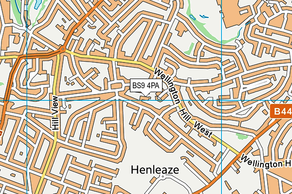 BS9 4PA map - OS VectorMap District (Ordnance Survey)