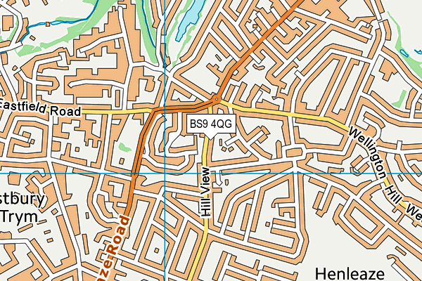 BS9 4QG map - OS VectorMap District (Ordnance Survey) BS9 4QG map - OS VectorMap District (Ordnance Survey)