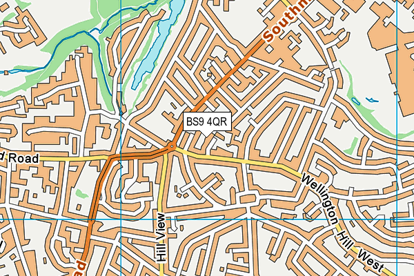 BS9 4QR map - OS VectorMap District (Ordnance Survey) BS9 4QR map - OS VectorMap District (Ordnance Survey)