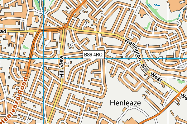 BS9 4RQ map - OS VectorMap District (Ordnance Survey) BS9 4RQ map - OS VectorMap District (Ordnance Survey)