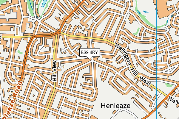 BS9 4RY map - OS VectorMap District (Ordnance Survey) BS9 4RY map - OS VectorMap District (Ordnance Survey)