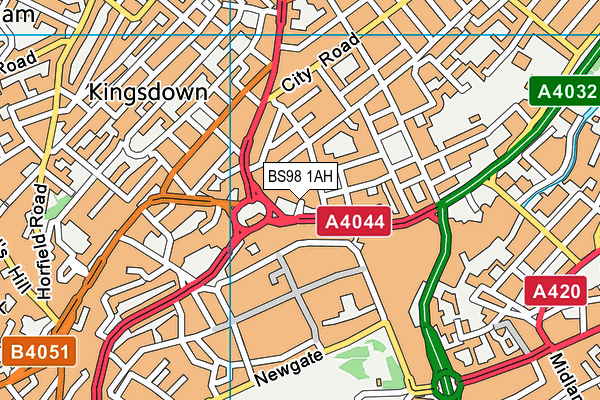 BS98 1AH map - OS VectorMap District (Ordnance Survey) BS98 1AH map - OS VectorMap District (Ordnance Survey)