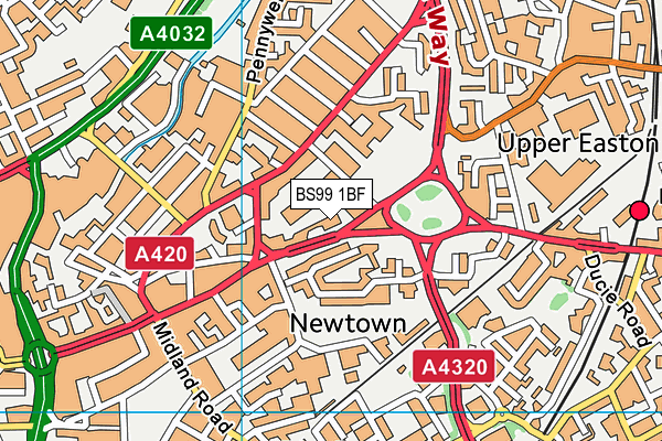 BS99 1BF map - OS VectorMap District (Ordnance Survey) BS99 1BF map - OS VectorMap District (Ordnance Survey)