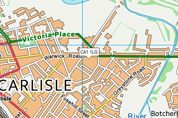 CA1 1LG map - OS VectorMap District (Ordnance Survey) CA1 1LG map - OS VectorMap District (Ordnance Survey)