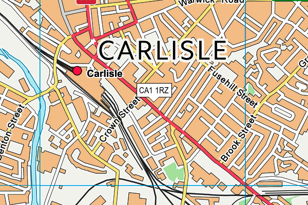 CA1 1RZ map - OS VectorMap District (Ordnance Survey) CA1 1RZ map - OS VectorMap District (Ordnance Survey)