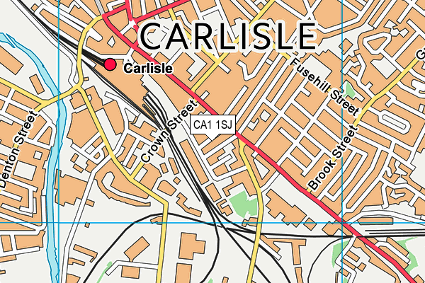CA1 1SJ map - OS VectorMap District (Ordnance Survey)