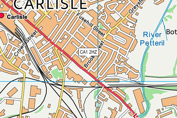 CA1 2HZ map - OS VectorMap District (Ordnance Survey) CA1 2HZ map - OS VectorMap District (Ordnance Survey)
