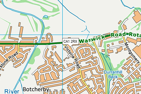 CA1 2RX map - OS VectorMap District (Ordnance Survey) CA1 2RX map - OS VectorMap District (Ordnance Survey)