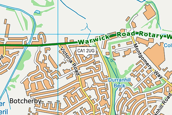 CA1 2UG map - OS VectorMap District (Ordnance Survey)