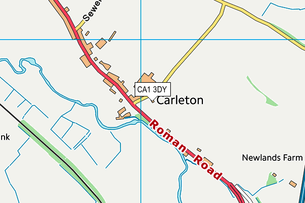 CA1 3DY map - OS VectorMap District (Ordnance Survey) CA1 3DY map - OS VectorMap District (Ordnance Survey)