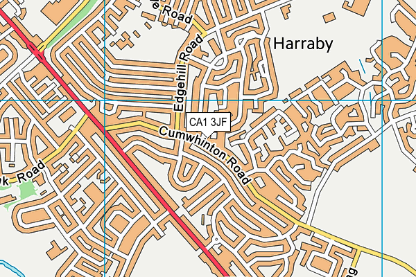 CA1 3JF map - OS VectorMap District (Ordnance Survey) CA1 3JF map - OS VectorMap District (Ordnance Survey)