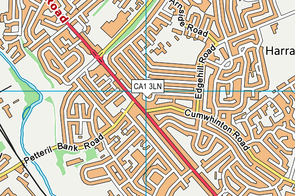 CA1 3LN map - OS VectorMap District (Ordnance Survey) CA1 3LN map - OS VectorMap District (Ordnance Survey)