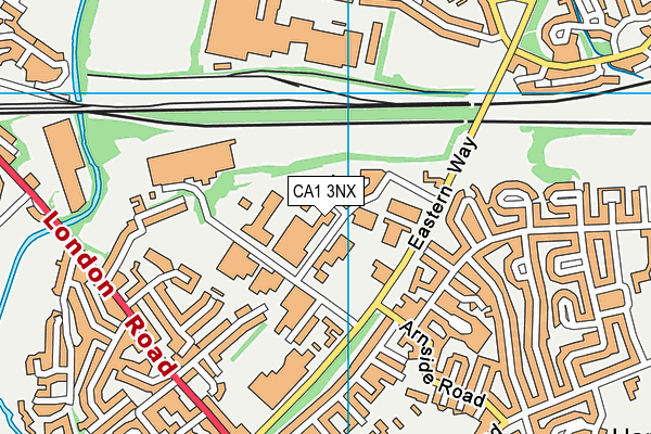CA1 3NX map - OS VectorMap District (Ordnance Survey) CA1 3NX map - OS VectorMap District (Ordnance Survey)