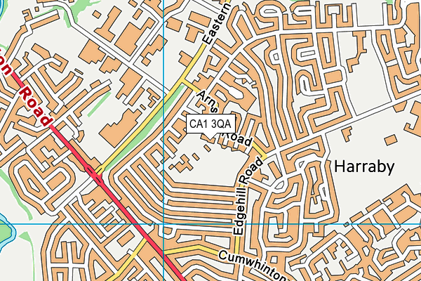 CA1 3QA map - OS VectorMap District (Ordnance Survey) CA1 3QA map - OS VectorMap District (Ordnance Survey)
