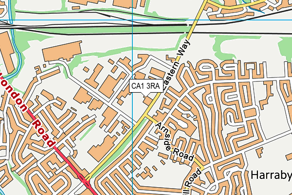 CA1 3RA map - OS VectorMap District (Ordnance Survey) CA1 3RA map - OS VectorMap District (Ordnance Survey)