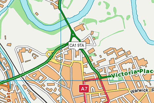 CA1 9TA map - OS VectorMap District (Ordnance Survey) CA1 9TA map - OS VectorMap District (Ordnance Survey)